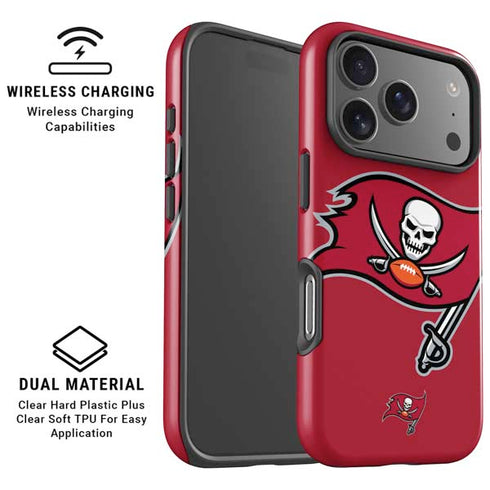 NFL Tampa Bay Buccaneers Large Logo iPhone 17 Pro Magsafe Impact Case