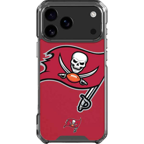 NFL Tampa Bay Buccaneers Large Logo iPhone 17 Pro Max Clear Case