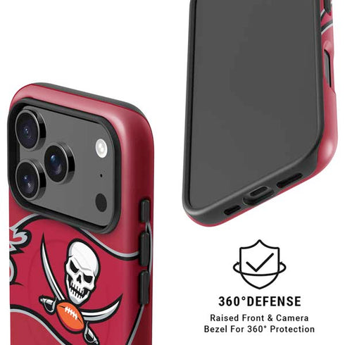NFL Tampa Bay Buccaneers Large Logo iPhone 17 Pro Max Magsafe Impact Case