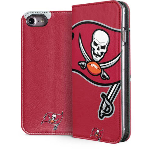 NFL Tampa Bay Buccaneers Large Logo iPhone 7 Folio Case