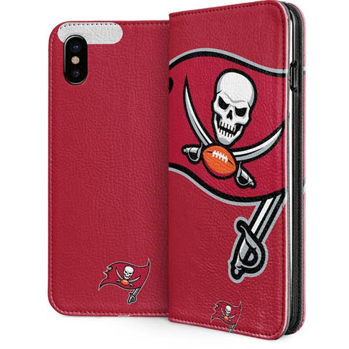 NFL Tampa Bay Buccaneers Large Logo iPhone 8 Folio Case