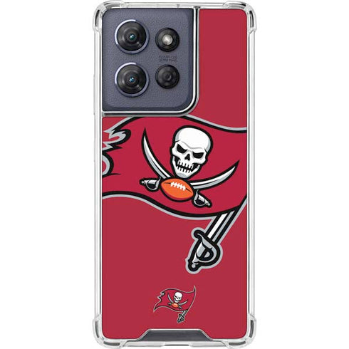 NFL Tampa Bay Buccaneers Large Logo Moto G 5G (2025) Clear Case