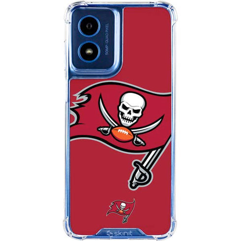 NFL Tampa Bay Buccaneers Large Logo Moto G 5G (2024) Clear Case