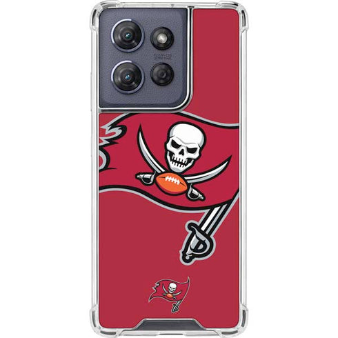 NFL Tampa Bay Buccaneers Large Logo Moto G Power 5G (2025) Clear Case