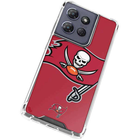 NFL Tampa Bay Buccaneers Large Logo Moto G Power 5G (2025) Clear Case