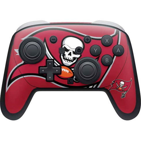 NFL Tampa Bay Buccaneers Large Logo Nintendo Switch 2 (2025) Pro Controller Skin