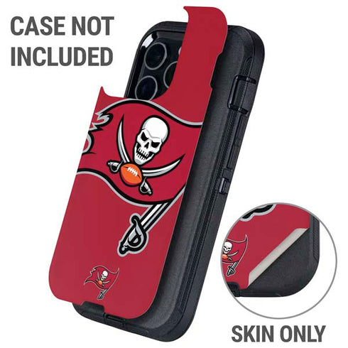 NFL Tampa Bay Buccaneers Large Logo Otterbox Defender iPhone Skin