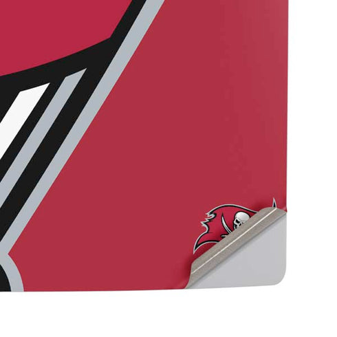 NFL Tampa Bay Buccaneers Large Logo PS5 Pro Disk Console Skin
