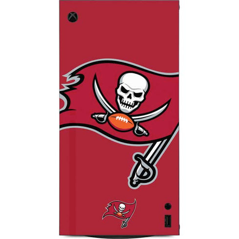 NFL Tampa Bay Buccaneers Large Logo XBox Series X Digital Edition Console Skin