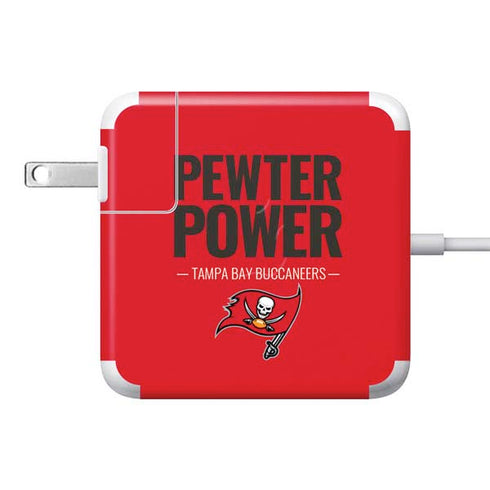 NFL Tampa Bay Buccaneers Team Motto 85W Power Adapter (15 and 17 inch MacBook Pro Charger) Skin