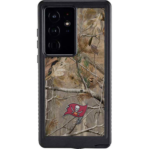 NFL Tampa Bay Buccaneers Realtree AP Camo Galaxy S24 Ultra Waterproof Case