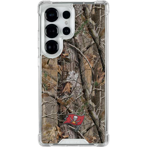 NFL Tampa Bay Buccaneers Realtree AP Camo Galaxy S25 Ultra Clear Case