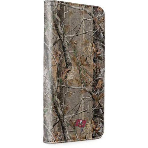 NFL Tampa Bay Buccaneers Realtree AP Camo iPhone 15 Pro Max Folio Case