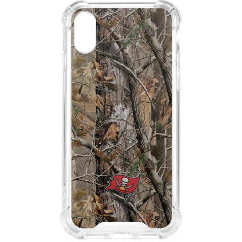 NFL Tampa Bay Buccaneers Realtree AP Camo iPhone XS Clear Case