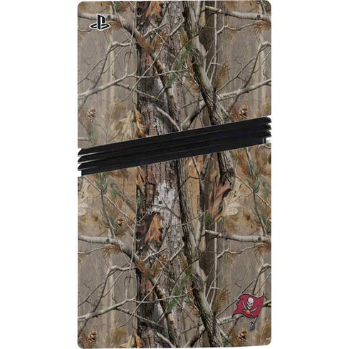 NFL Tampa Bay Buccaneers Realtree AP Camo PS5 Pro Console Skin