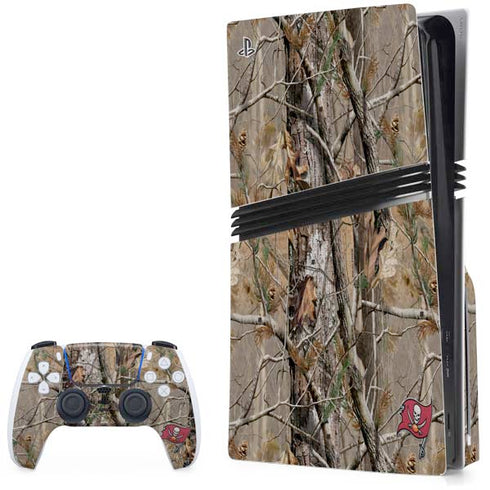 NFL Tampa Bay Buccaneers Realtree AP Camo PS5 Pro Disk Bundle Skin