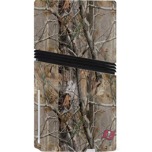 NFL Tampa Bay Buccaneers Realtree AP Camo PS5 Pro Disk Console Skin