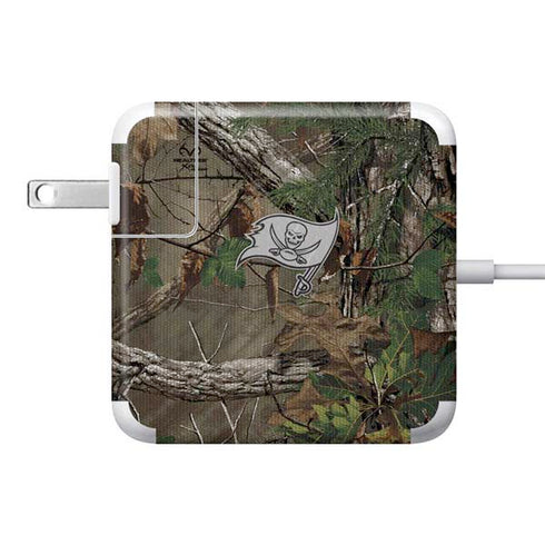 NFL Tampa Bay Buccaneers Realtree Xtra Green Camo 85W Power Adapter (15 and 17 inch MacBook Pro Charger) Skin