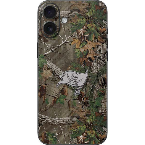 NFL Tampa Bay Buccaneers Realtree Xtra Green Camo iPhone 16 Plus Skin