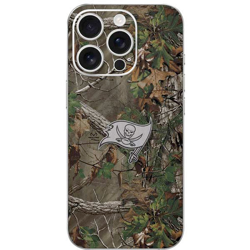 NFL Tampa Bay Buccaneers Realtree Xtra Green Camo iPhone 16 Pro Skin