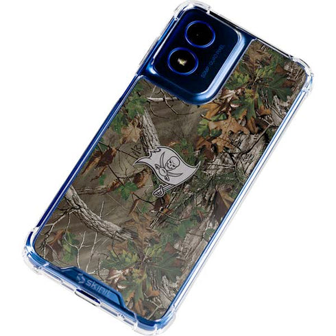 NFL Tampa Bay Buccaneers Realtree Xtra Green Camo Moto G 5G (2024) Clear Case