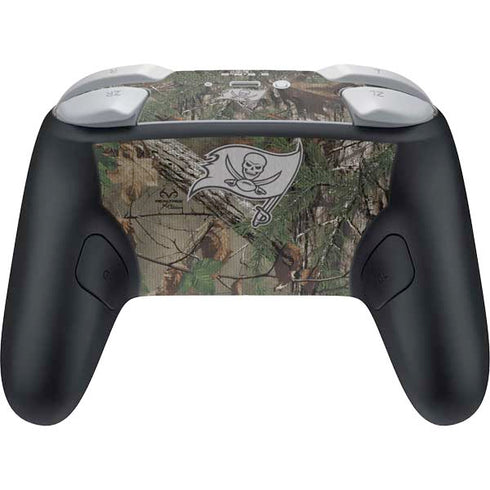 NFL Tampa Bay Buccaneers Realtree Xtra Green Camo Nintendo Switch 2 (2025) Pro Controller Skin