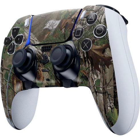 NFL Tampa Bay Buccaneers Realtree Xtra Green Camo PS5 DualSense Edge Pro Controller Skin