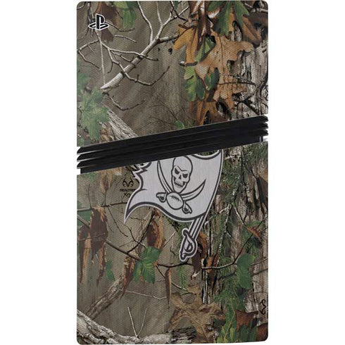 NFL Tampa Bay Buccaneers Realtree Xtra Green Camo PS5 Pro Console Skin