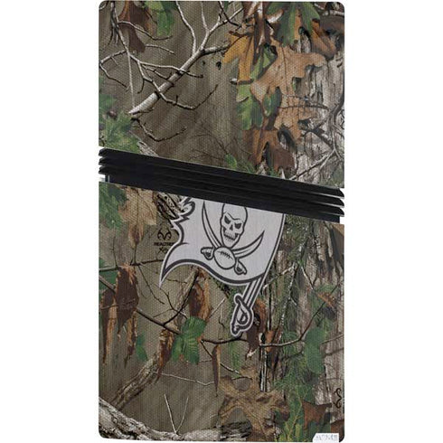 NFL Tampa Bay Buccaneers Realtree Xtra Green Camo PS5 Pro Console Skin