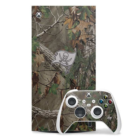 NFL Tampa Bay Buccaneers Realtree Xtra Green Camo Xbox Series X Skins