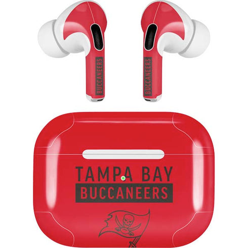 NFL Tampa Bay Buccaneers Red Performance Series AirPods Skins