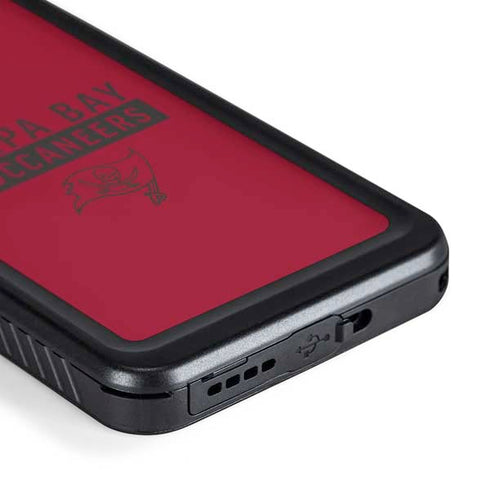 NFL Tampa Bay Buccaneers Red Performance Series Galaxy S24 Waterproof Case