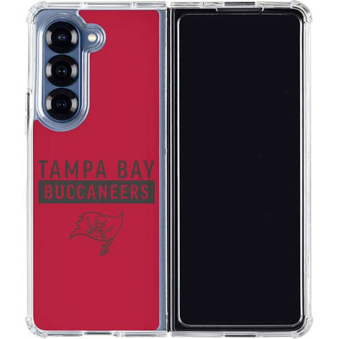 NFL Tampa Bay Buccaneers Red Performance Series Galaxy Z Fold6 Clear Case