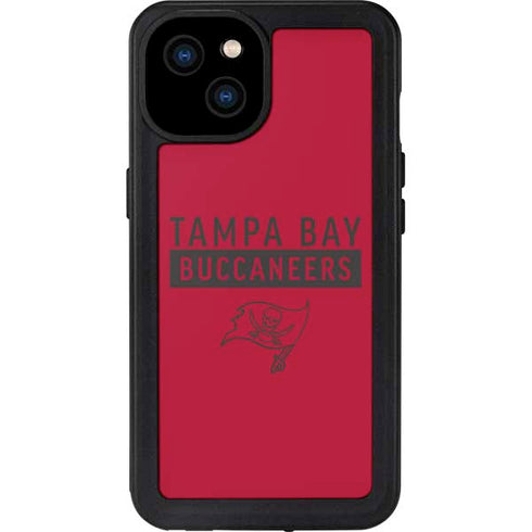 NFL Tampa Bay Buccaneers Red Performance Series iPhone 15 Plus Waterproof Case