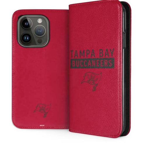 NFL Tampa Bay Buccaneers Red Performance Series iPhone 15 Pro Folio Case