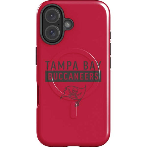 NFL Tampa Bay Buccaneers Red Performance Series iPhone 16 Magsafe Impact Case
