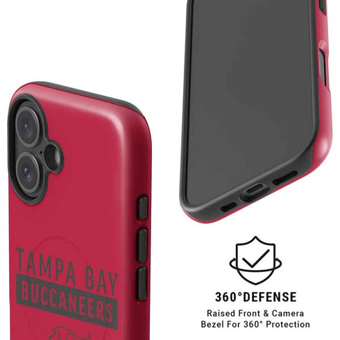 NFL Tampa Bay Buccaneers Red Performance Series iPhone 16 Magsafe Impact Case
