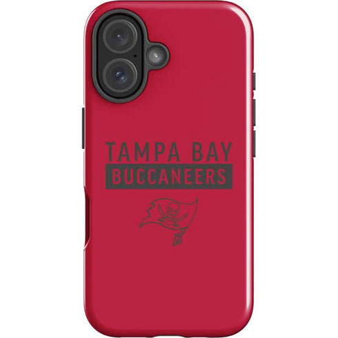 NFL Tampa Bay Buccaneers Red Performance Series iPhone 16 Plus Impact Case