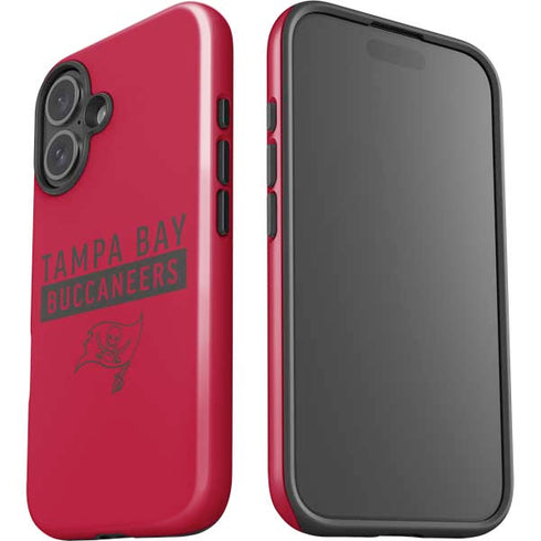 NFL Tampa Bay Buccaneers Red Performance Series iPhone 16 Plus Impact Case