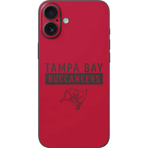 NFL Tampa Bay Buccaneers Red Performance Series iPhone 16 Plus Skin