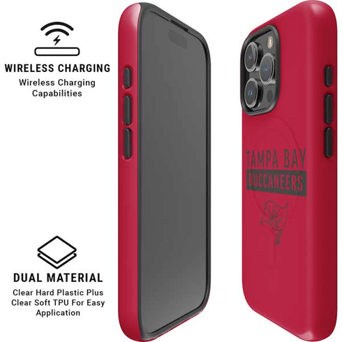 NFL Tampa Bay Buccaneers Red Performance Series iPhone 16 Pro Magsafe Impact Case