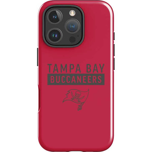 NFL Tampa Bay Buccaneers Red Performance Series iPhone 16 Pro Max Impact Case