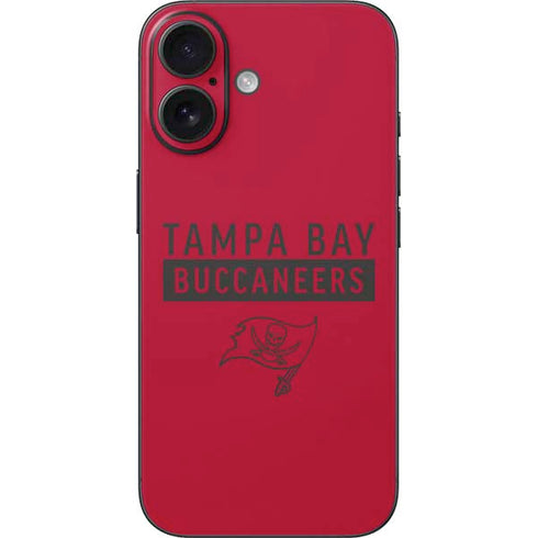 NFL Tampa Bay Buccaneers Red Performance Series iPhone 16 Skin