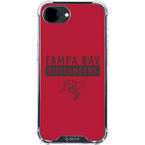 NFL Tampa Bay Buccaneers Red Performance Series iPhone 16e Clear Case