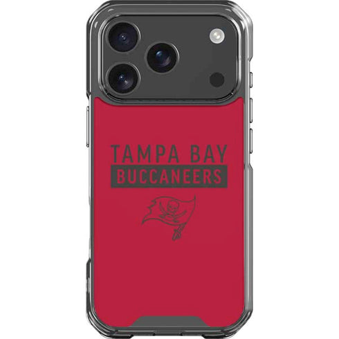 NFL Tampa Bay Buccaneers Red Performance Series iPhone 18 Pro Clear Case