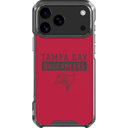 NFL Tampa Bay Buccaneers Red Performance Series iPhone 18 Pro Max Clear Case