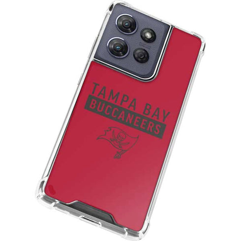 NFL Tampa Bay Buccaneers Red Performance Series Moto G Play 5G (2025) Clear Case