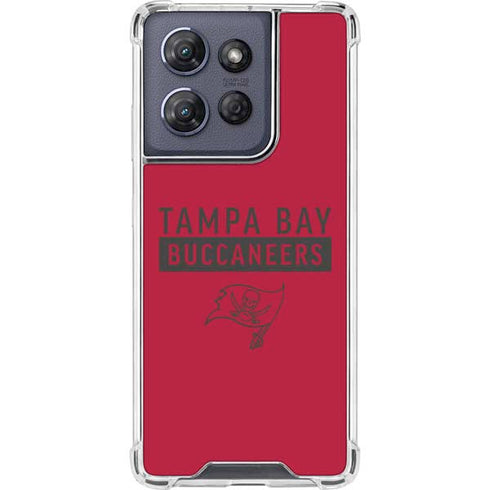 NFL Tampa Bay Buccaneers Red Performance Series Moto G Power 5G (2025) Clear Case