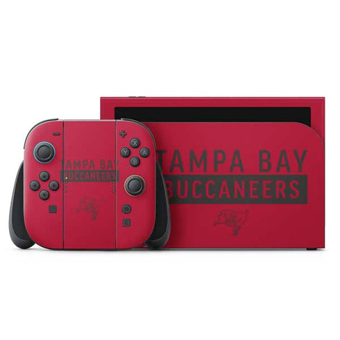 NFL Tampa Bay Buccaneers Red Performance Series Nintendo Switch 2 (2025) with Joy-Con Skin