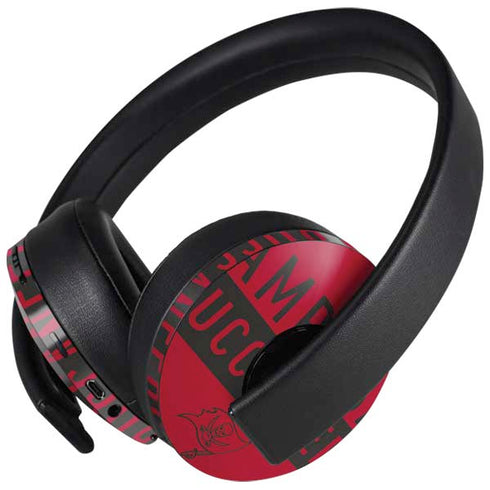 NFL Tampa Bay Buccaneers Red Performance Series PlayStation 4 Gold Wireless Headset Skin